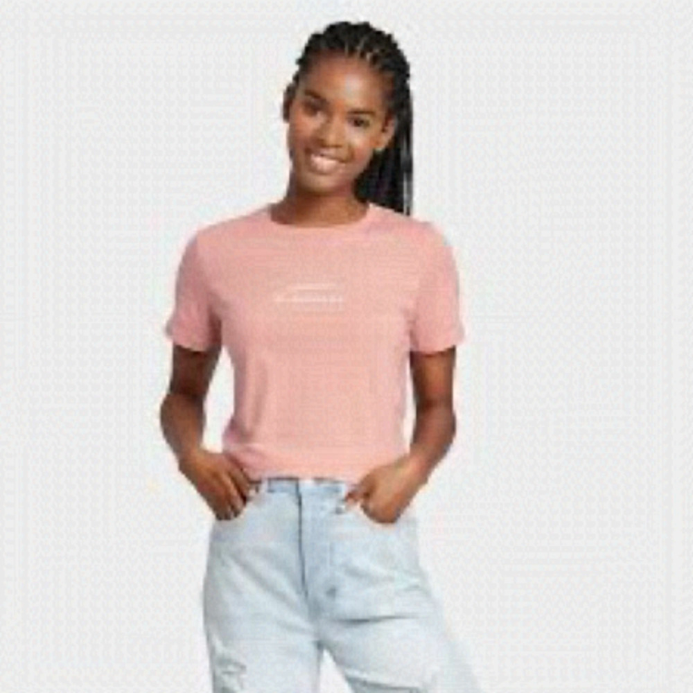 ⭐️nwt Zoe+LivChoose Kindness Short Sleeve Graphic T-Shirt - Rose⭐️